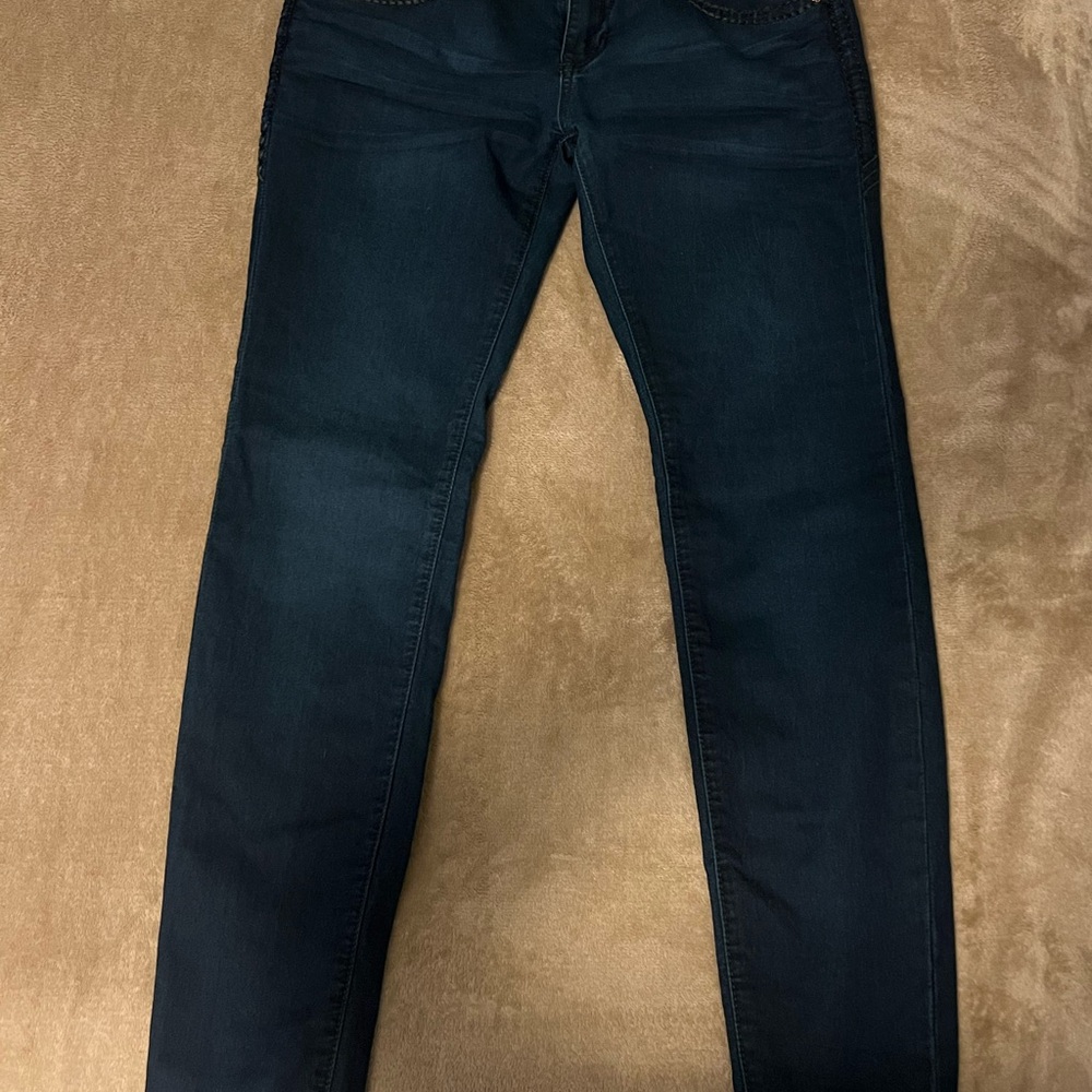 Women's Dark Indigo Stretch Skinny Jeans